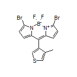 3,7-Dibromo-5,5-difluoro-10-(4-methylthiophen-3-yl)-5H-dipyrrolo[1,2-c:2’,1’-f][1,3,2]diazaborinin-4-ium-5-uide