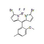 3,7-Dibromo-5,5-difluoro-10-(2-methoxy-5-methylphenyl)-5H-dipyrrolo[1,2-c:2’,1’-f][1,3,2]diazaborinin-4-ium-5-uide