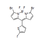 3,7-Dibromo-5,5-difluoro-10-(5-iodothiophen-2-yl)-5H-dipyrrolo[1,2-c:2’,1’-f][1,3,2]diazaborinin-4-ium-5-uide