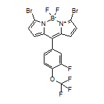 3,7-Dibromo-5,5-difluoro-10-[3-fluoro-4-(trifluoromethoxy)phenyl]-5H-dipyrrolo[1,2-c:2’,1’-f][1,3,2]diazaborinin-4-ium-5-uide