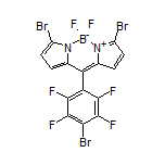 3,7-Dibromo-10-(4-bromo-2,3,5,6-tetrafluorophenyl)-5,5-difluoro-5H-dipyrrolo[1,2-c:2’,1’-f][1,3,2]diazaborinin-4-ium-5-uide