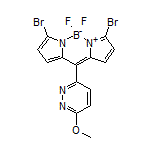 3,7-Dibromo-5,5-difluoro-10-(6-methoxypyridazin-3-yl)-5H-dipyrrolo[1,2-c:2’,1’-f][1,3,2]diazaborinin-4-ium-5-uide