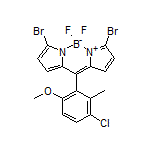 3,7-Dibromo-10-(3-chloro-6-methoxy-2-methylphenyl)-5,5-difluoro-5H-dipyrrolo[1,2-c:2’,1’-f][1,3,2]diazaborinin-4-ium-5-uide