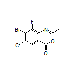 7-Bromo-6-chloro-8-fluoro-2-methyl-4H-benzo[d][1,3]oxazin-4-one