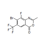 7-Bromo-8-fluoro-2-methyl-6-(trifluoromethyl)-4H-benzo[d][1,3]oxazin-4-one