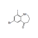 7-Bromo-9-iodo-3,4-dihydro-1H-benzo[b]azepin-5(2H)-one