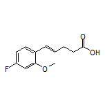 (E)-5-(4-Fluoro-2-methoxyphenyl)-4-pentenoic Acid