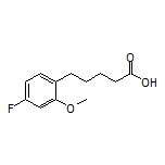 5-(4-Fluoro-2-methoxyphenyl)pentanoic Acid