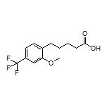 5-[2-Methoxy-4-(trifluoromethyl)phenyl]pentanoic Acid