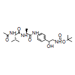 (2S)-2-Acetamido-N-[(2S)-1-[[4-[2-(Boc-amino)-1-hydroxyethyl]phenyl]amino]-1-oxo-2-propyl]-3-methylbutanamide