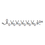 11-Hydroxy-1,1,3,3,5,5,7,7,9,9,11,11-dodecamethylhexasiloxanyl Acrylate