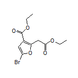 Ethyl 5-Bromo-2-(2-ethoxy-2-oxoethyl)furan-3-carboxylate