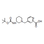 (R)-4-[[3-(Boc-amino)-1-piperidyl]methyl]pyridine-2-carboxylic Acid