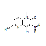 8-Chloro-5-methyl-7-nitro-6-oxo-5,6-dihydro-1,5-naphthyridine-2-carbonitrile