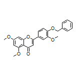 2-[4-(Benzyloxy)-3-methoxyphenyl]-5,7-dimethoxy-4H-chromen-4-one