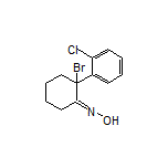 2-Bromo-2-(2-chlorophenyl)cyclohexanone Oxime