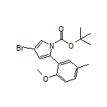 4-Bromo-1-Boc-2-(2-methoxy-5-methylphenyl)-1H-pyrrole