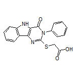 2-[(4-Oxo-3-phenyl-4,5-dihydro-3H-pyrimido[5,4-b]indol-2-yl)thio]acetic Acid