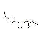 1-[4-[3-(Boc-amino)cyclohexyl]-1-piperazinyl]ethanone