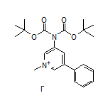 3-(Di-Boc-amino)-1-methyl-5-phenylpyridin-1-ium Iodide