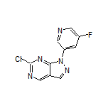 6-Chloro-1-(5-fluoropyridin-3-yl)-1H-pyrazolo[3,4-d]pyrimidine