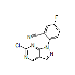 2-(6-Chloro-1H-pyrazolo[3,4-d]pyrimidin-1-yl)-5-fluorobenzonitrile