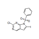 2-Chloro-6-iodo-7-(phenylsulfonyl)-7H-pyrrolo[2,3-d]pyrimidine