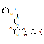 2-[4-[6-Chloro-2-[4-(dimethylamino)phenyl]-3H-imidazo[4,5-b]pyridin-7-yl]-1-piperazinyl]-N-phenylacetamide