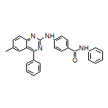 4-[(6-Methyl-4-phenyl-2-quinazolinyl)amino]-N-phenylbenzamide