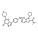 7-Cyclopentyl-N,N-dimethyl-2-[[4-(5-morpholino-7-oxo-7H-thieno[3,2-b]pyran-3-yl)phenyl]amino]-7H-pyrrolo[2,3-d]pyrimidine-6-carboxamide