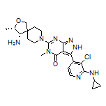 6-[(3S,4S)-4-Amino-3-methyl-2-oxa-8-azaspiro[4.5]decan-8-yl]-3-[3-chloro-2-(cyclopropylamino)-4-pyridyl]-5-methyl-2H-pyrazolo[3,4-d]pyrimidin-4(5H)-one