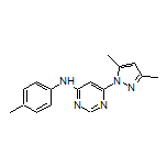 6-(3,5-Dimethyl-1-pyrazolyl)-N-(p-tolyl)pyrimidin-4-amine