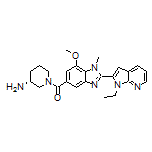 (R)-(3-Amino-1-piperidinyl)[2-(1-ethyl-1H-pyrrolo[2,3-b]pyridin-2-yl)-7-methoxy-1-methyl-1H-benzo[d]imidazol-5-yl]methanone