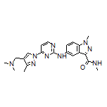 5-[[4-[4-[(Dimethylamino)methyl]-3-methyl-1-pyrazolyl]-2-pyrimidinyl]amino]-N,1-dimethyl-1H-indazole-3-carboxamide