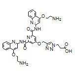 3-[4-[[[2,6-Bis[[4-(2-aminoethoxy)-2-quinolyl]carbamoyl]-4-pyridyl]oxy]methyl]-1H-1,2,3-triazol-1-yl]propanoic Acid