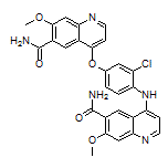 4-[4-[(6-Carbamoyl-7-methoxy-4-quinolyl)amino]-3-chlorophenoxy]-7-methoxyquinoline-6-carboxamide