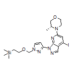 (R)-4-[4-Iodo-1-[1-[[2-(trimethylsilyl)ethoxy]methyl]-1H-pyrazol-3-yl]-1H-pyrazolo[3,4-b]pyridin-6-yl]-3-methylmorpholine