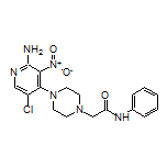 2-[4-(2-Amino-5-chloro-3-nitro-4-pyridyl)-1-piperazinyl]-N-phenylacetamide