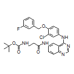 3-(Boc-amino)-N-[4-[[3-chloro-4-[(3-fluorobenzyl)oxy]phenyl]amino]quinazolin-6-yl]propanamide