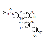 N6-(1-Boc-4-piperidyl)-N4-(3-chloro-4-fluorophenyl)-N4-(3,4-dimethoxybenzyl)-7-methoxyquinazoline-4,6-diamine