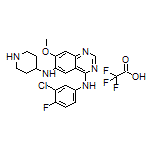 N4-(3-Chloro-4-fluorophenyl)-7-methoxy-N6-(4-piperidyl)quinazoline-4,6-diamine Trifluoroacetate