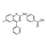 4-[(6-Methyl-4-phenylquinazolin-2-yl)amino]benzoic Acid