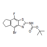 4-Bromo-N-Boc-8-fluoro-6,7-dihydro-5H-indeno[5,6-d]thiazol-2-amine