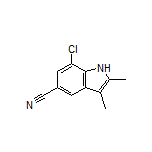 7-Chloro-2,3-dimethyl-1H-indole-5-carbonitrile