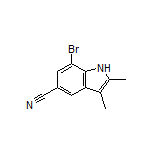 7-Bromo-2,3-dimethyl-1H-indole-5-carbonitrile