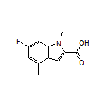 6-Fluoro-1,4-dimethylindole-2-carboxylic Acid