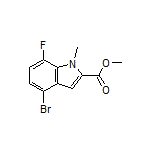 Methyl 4-Bromo-7-fluoro-1-methylindole-2-carboxylate