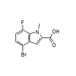 4-Bromo-7-fluoro-1-methylindole-2-carboxylic Acid