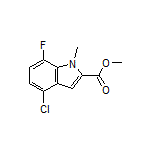 Methyl 4-Chloro-7-fluoro-1-methylindole-2-carboxylate