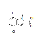 4-Chloro-7-fluoro-1-methylindole-2-carboxylic Acid